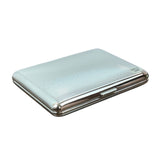 Stephanie Silver Tone With Elastic Straps Women Cigarette Case Sz S