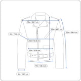 Vintage 80s The Leather Shop Women’s Black Leather Zip Up Fringe Jacket Sz 18