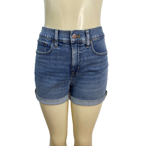 J.Crew Womens Denim Cuffed High-Rise Shorts Size 26 - New