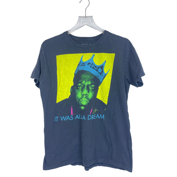 Brooklyn Mint Mens Navy Cotton Graphic Print T-Shirt "It Was All A Dream" Size L