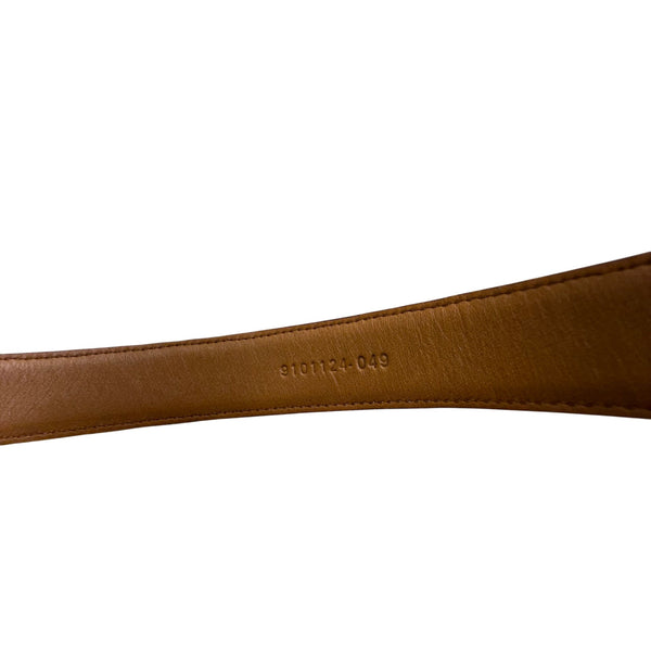 Lauren Ralph Lauren Women's Brown Italian Leather Belt Gold Buckle Small Size