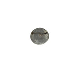 Vintage Unisex Silver Round Abstract Brooch Pin With Cutout Design ~ 1.5 Inches Diameter