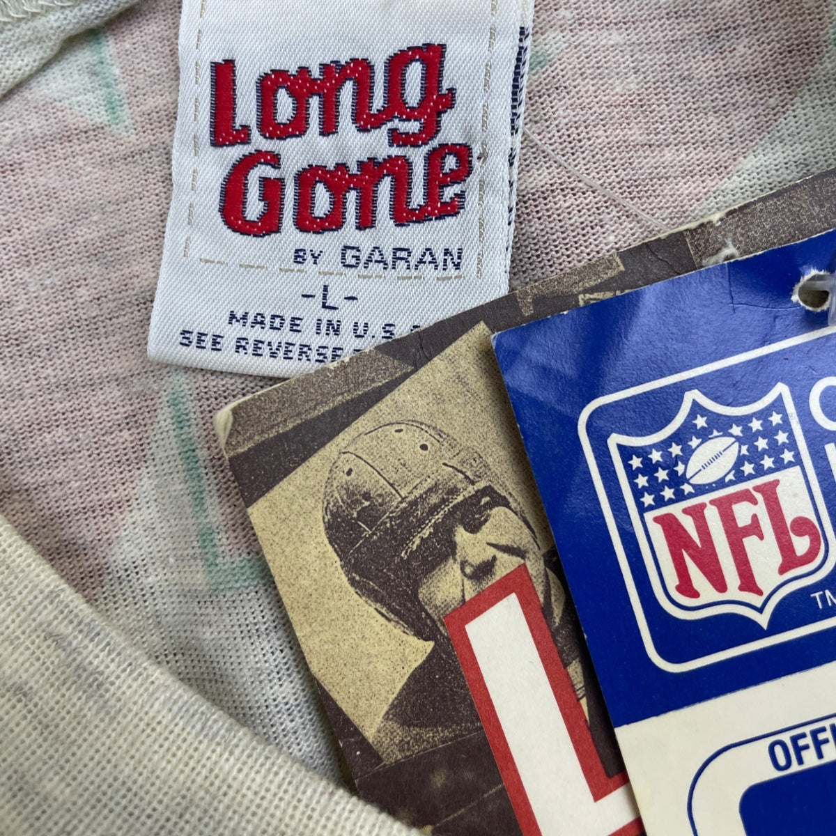 Vintage Long Gone Series Washington Redskins Gray Graphic Tee Shirt Size L