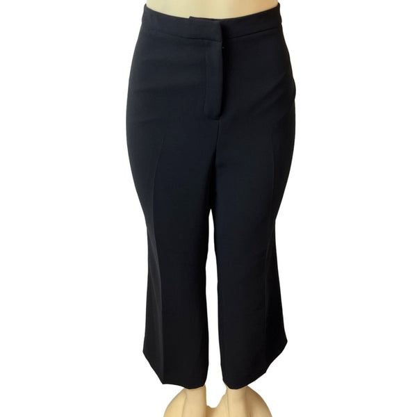 Tahari Women's Black High Rise Capri Cropped Pants Sz 16P - NWT