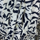 Vintage Fit-Yuel Women’s Black & White Abstract Print Long Sleeve Blouse