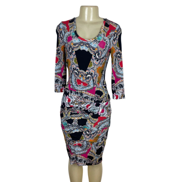 Nicole Miller Collection Multicolor Bodycon Dress Size S- New