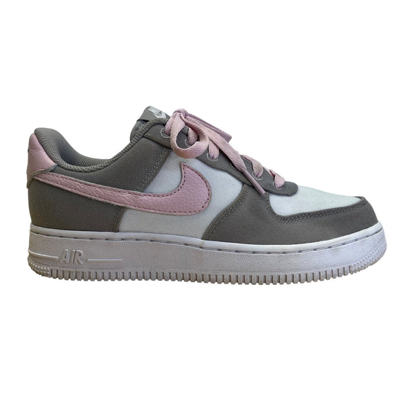 Nike Air Force 1 Women’s Pink & Gray Canvas G2G Lace Up Low Top Sneakers Size 7