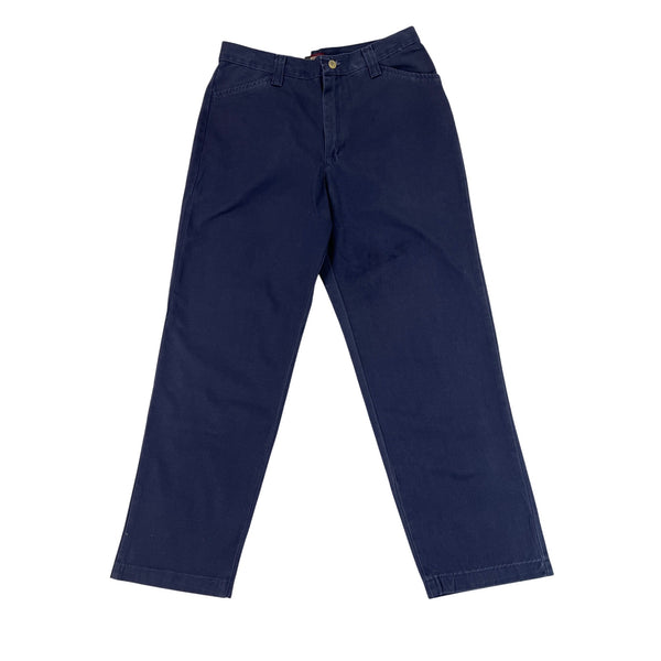 Riders By Lee Womens Navy Blue Casuals Eased Fit Twill Pants Size10P- New