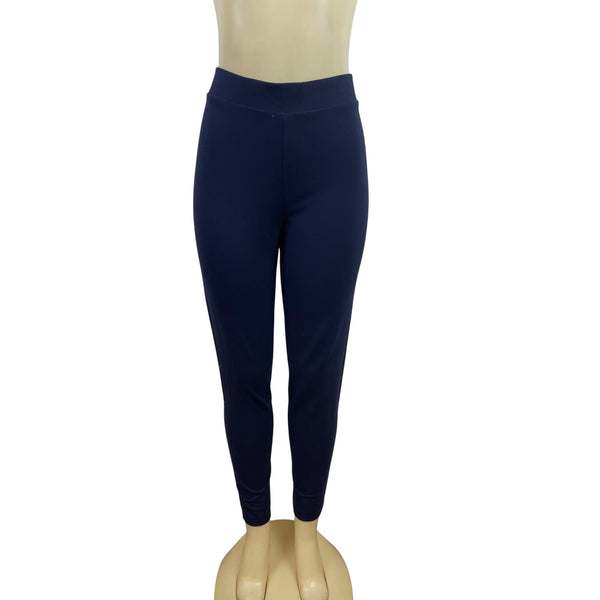 Vince Camuto Womens Classic Navy Essentials Leggings Stretch Knit Sz L - New