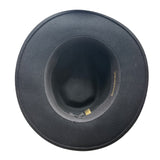 Banana Republic Unisex Black Wool Wide-Brim Fedora Hat Size Large