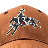 132th Kentucky Derby Churchill Downs Logo Orange Hat The Game Adjustable Strap