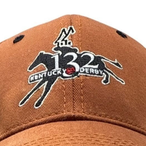 132th Kentucky Derby Churchill Downs Logo Orange Hat The Game Adjustable Strap