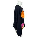 Vintage Ann Wi Planet Themed Knitted Sweater With Sequin Buttons Sz L