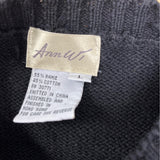 Vintage Ann Wi Planet Themed Knitted Sweater With Sequin Buttons Sz L