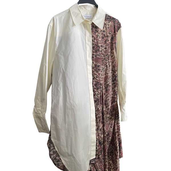 JW Anderson Womens Patterned Shirt Dress US Size 6 Multicolor Paisley Design