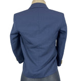 Nordstrom Women's Navy Blue Gold Tone Buttons Long Sleeve Blazer Sz 10