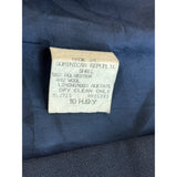 Nordstrom Women's Navy Blue Gold Tone Buttons Long Sleeve Blazer Sz 10