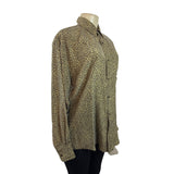 Vintage Anne Pinkerton Women’s Leopard Print Button-Up Shirt Size M - New