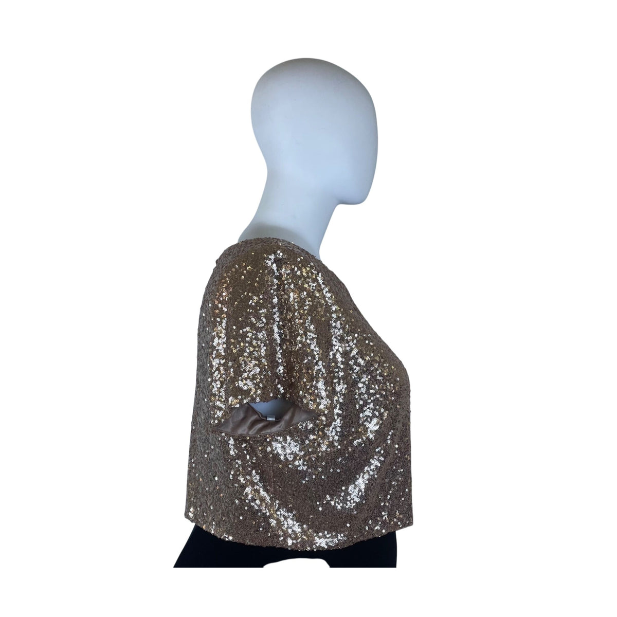 Revelry Women’s Rose Gold Sequin Top & Blush Pink Tulle Skirt Set Sz 4XL 28