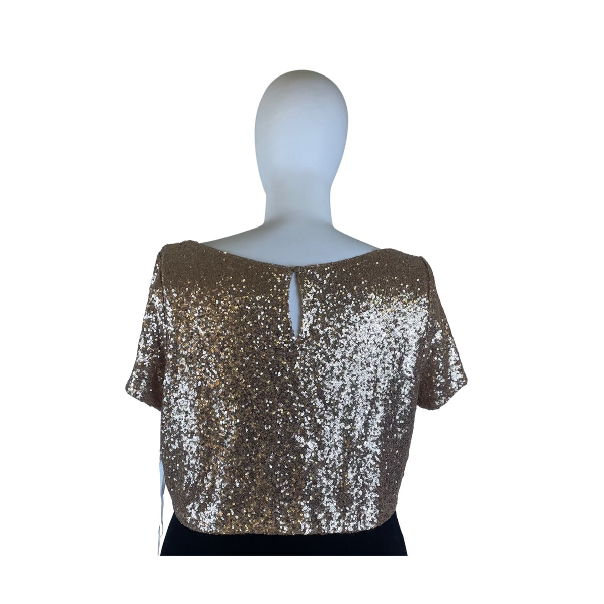 Revelry Women’s Rose Gold Sequin Top & Blush Pink Tulle Skirt Set Sz 4XL 28