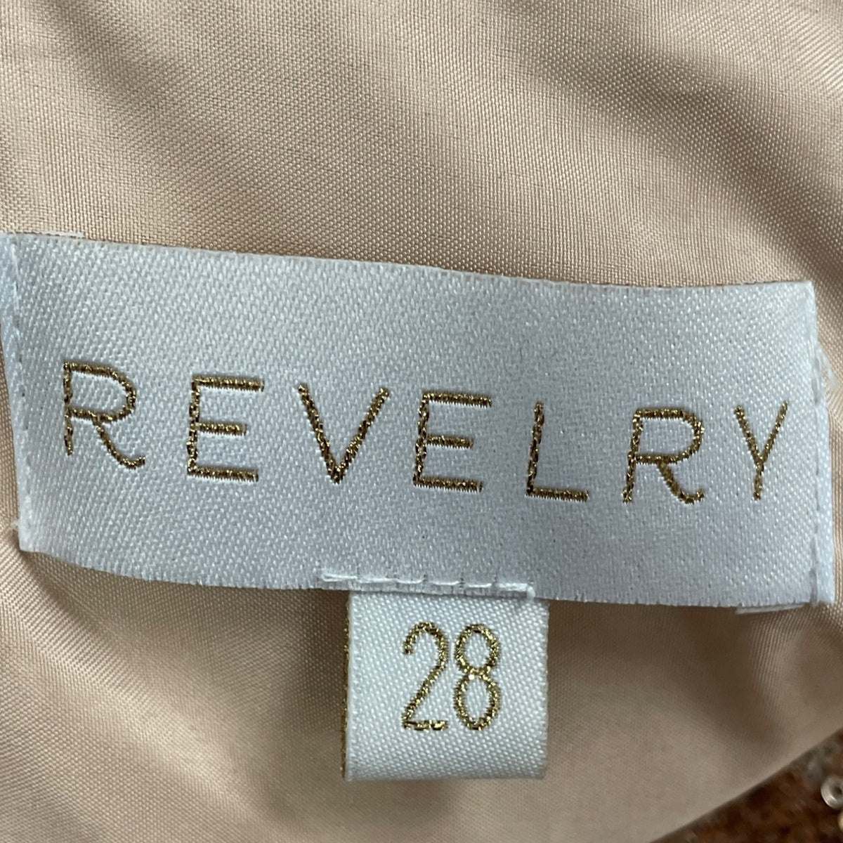 Revelry Women’s Rose Gold Sequin Top & Blush Pink Tulle Skirt Set Sz 4XL 28
