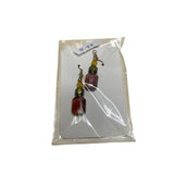 Vintage-Style Beaded Drop Earrings For Women Amber & Gold Glass Dangle Fashion Jewelry