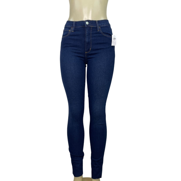 Gap Womens High-Waisted Skinny Jeans Dark Wash Stretch Denim Size 27 - New