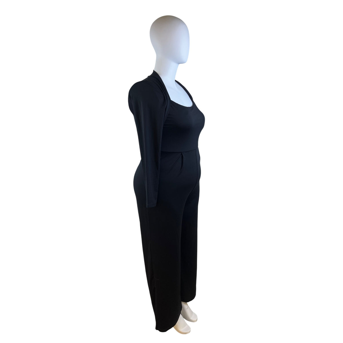 Halara Women's Black Jumpsuit Long Sleeve Wide Leg Size L