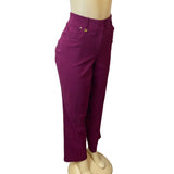 JM Collection Women's Purple High Rise Working Pants Sz 18 - NWT