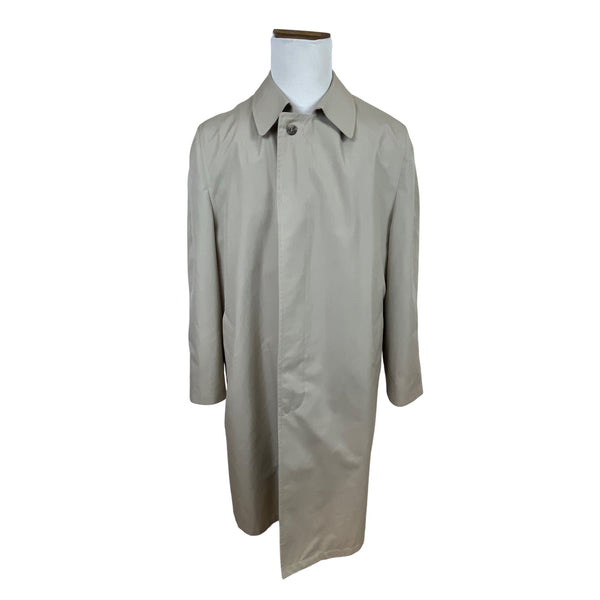 Hart Schaffner & Marx Mens Beige Sleek Trench Coat Size 44