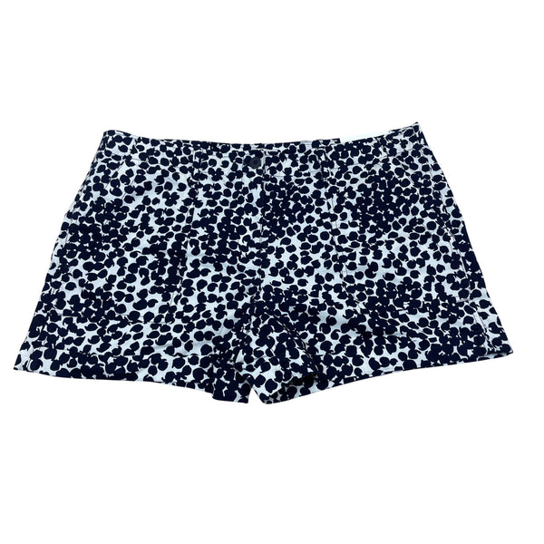 Loft Womens Navy & White Cargo ShortsAnimal Print Pattern Size 14 - New