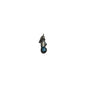 Vintage Sterling Silver Blue Gemstone Detailed Pendant