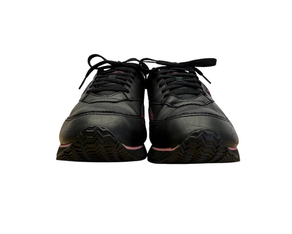 Vintage Reebok Womens Pink & Black Classic CL Exertion Low Sneakers Size 9.5 US