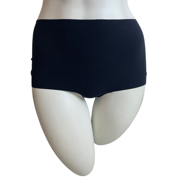Black High-Waisted Womens Briefs Eco-Friendly Seamless Underwear Sz M- NEW