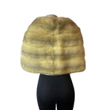 Women's Beige Fur Shoulder Stole Shawl Sz S