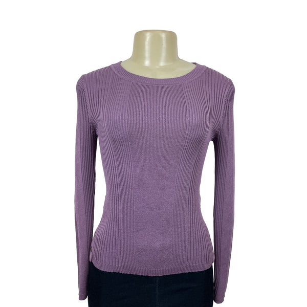 Hooked Up Women's Purple Long Sleeve Shirt Size S