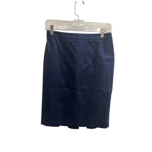 J. Crew Womens Navy Pencil Skirt Size 0