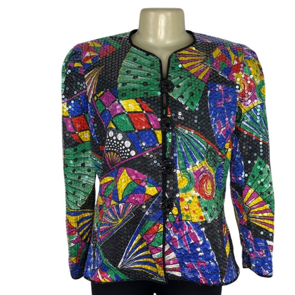 Katherine Lindsay Multicolor Sequin Jacket By Matthew Womens