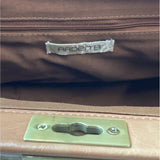 Arden B Women's Brown Animal Print With Bronce Details Leather Handbag Sz M