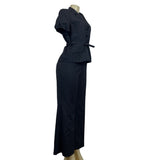 Anne Klein Women's Black Striped Blazer and Pants Set 10p - NWT