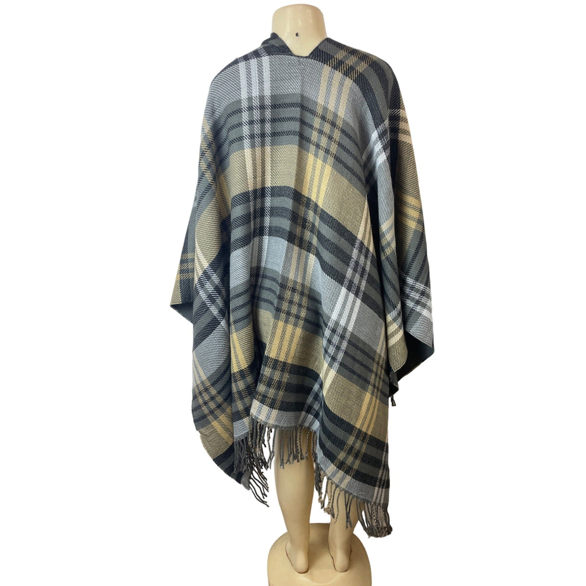 Unisex One Size East 5th Warm Toned Colored Plaid Shawl New