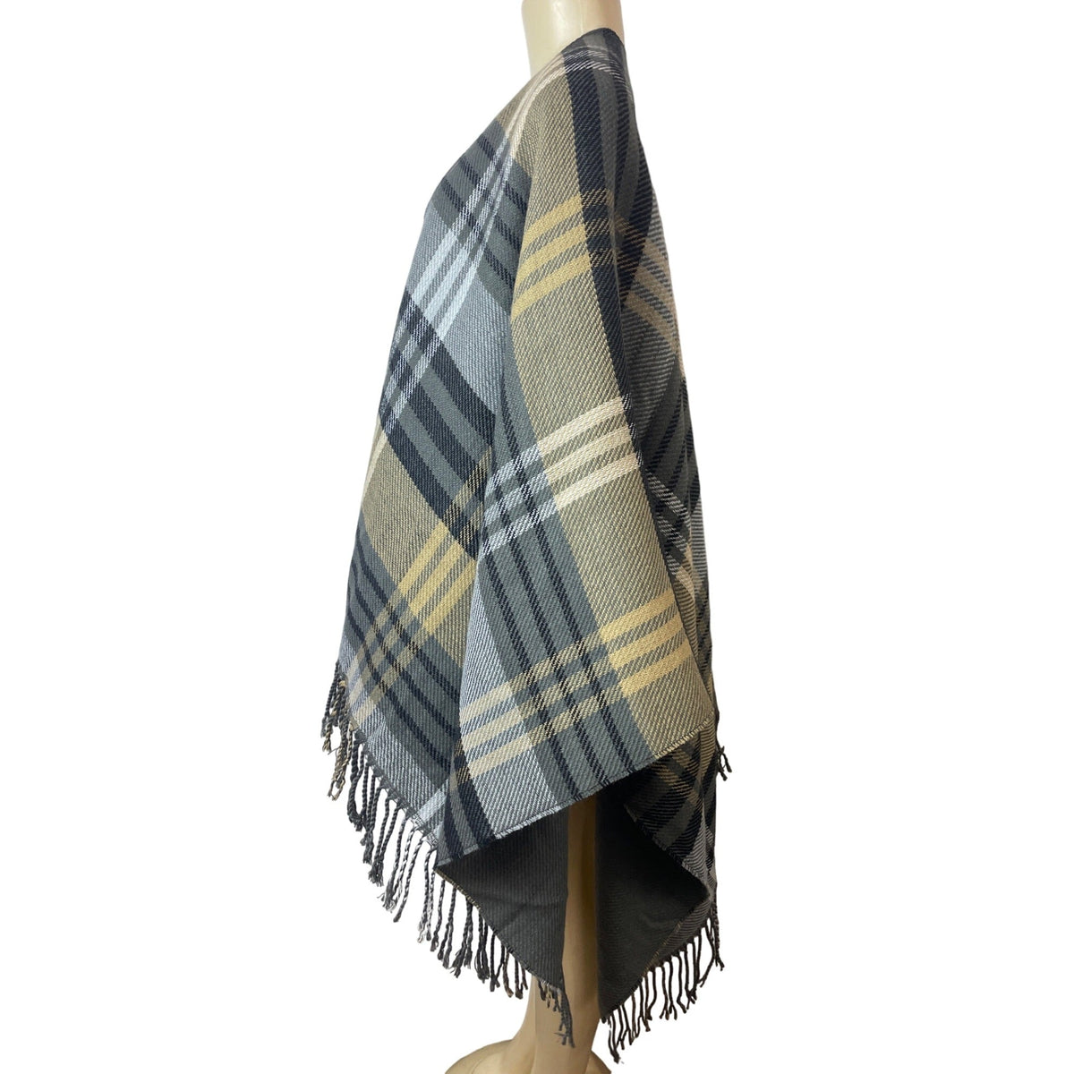 Unisex One Size East 5th Warm Toned Colored Plaid Shawl New