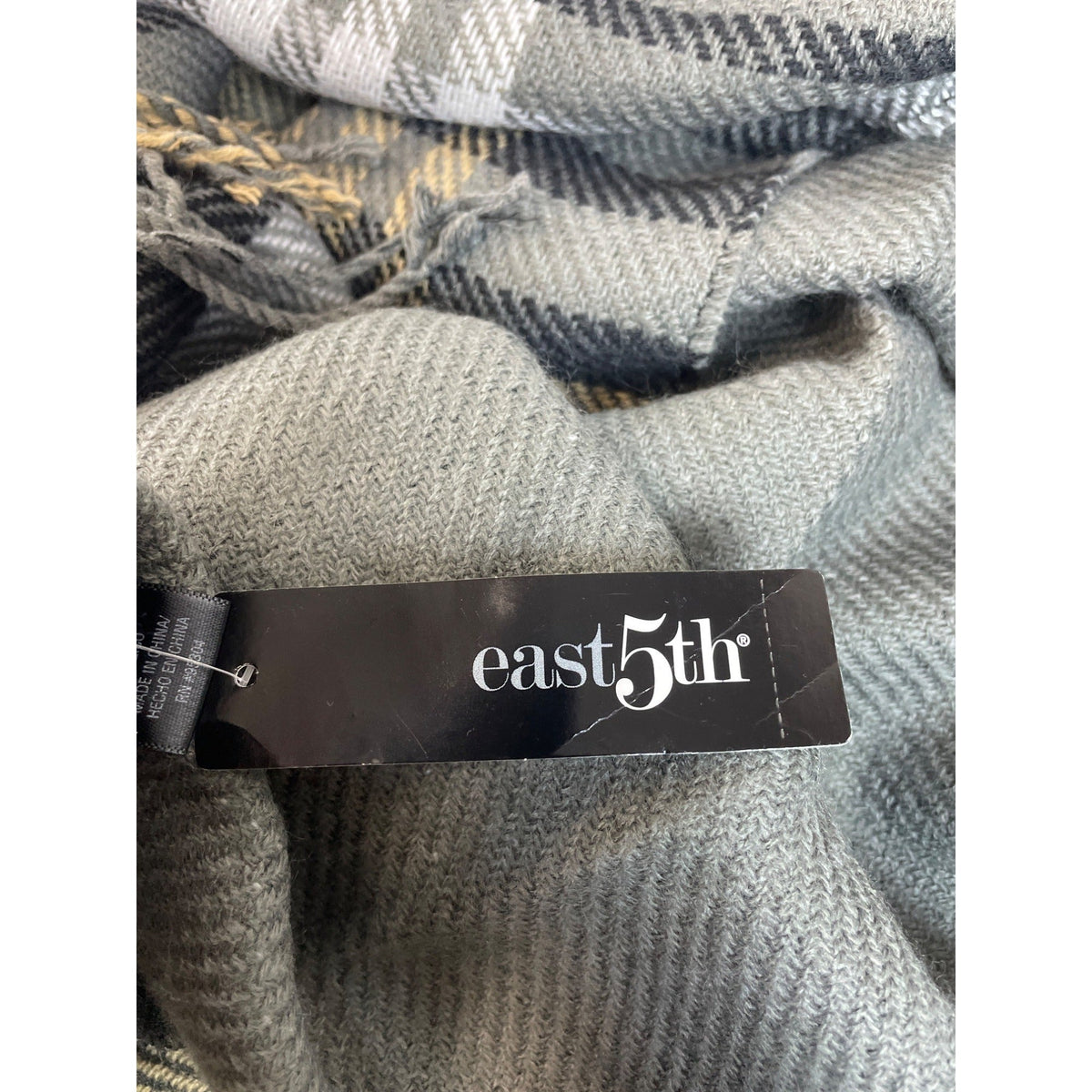 Unisex One Size East 5th Warm Toned Colored Plaid Shawl New