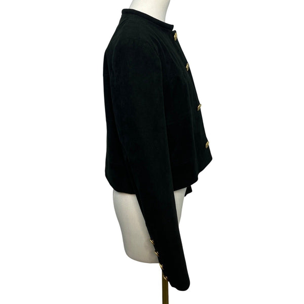 Vintage Count Rami Ltd Black Suede Jacket Classic 70s/80s Jo Robinson Inc. Sz 10