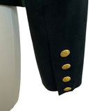 Vintage Count Rami Ltd Black Suede Jacket Classic 70s/80s Jo Robinson Inc. Sz 10