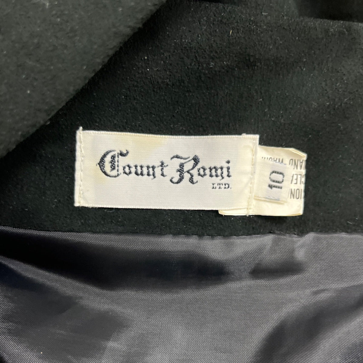 Vintage Count Rami Ltd Black Suede Jacket Classic 70s/80s Jo Robinson Inc. Sz 10