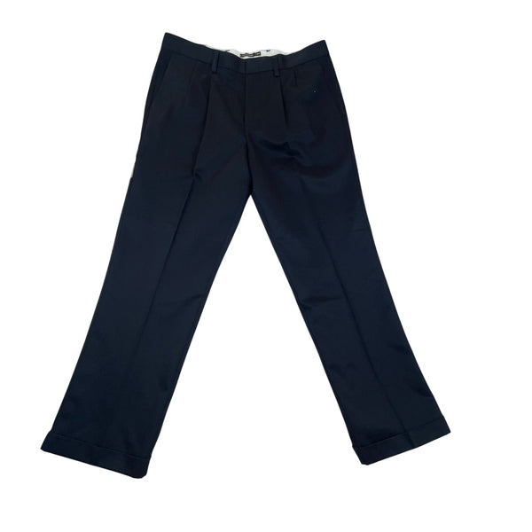 Dockers Men’s Blac Flat Front Dress Pants D4 Never Iron Size W38 L32