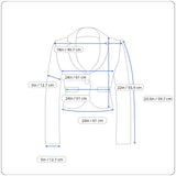 Niteline Vintage Black Sequined Open Front Long Sleeve Cardigan Jacket Womens XL