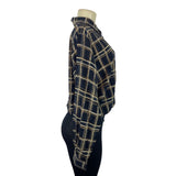 Vintage Yves St. Clair Plaid Button-Up Blouse