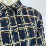 Vintage Yves St. Clair Plaid Button-Up Blouse